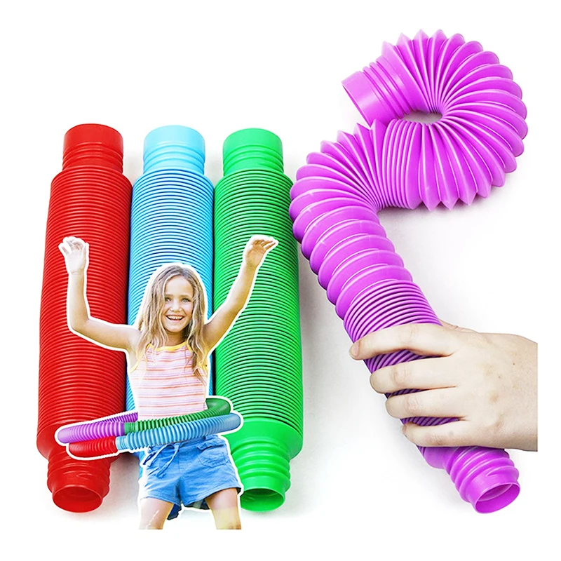 Tubos sensorial Fidget Juguetes | Juguetes Fidget | Fidget juguetes habilidades de Motor finas Ni&ntilde;o de herramientas para el estr&eacute;s juguetes y alivio de la ansiedad para ni&ntilde;os y adultos paquete-0