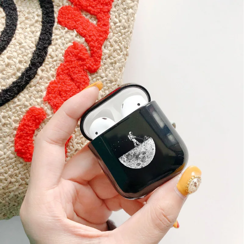 Мультяшные милые Air Pods чехол для Apple airpods чехол Роскошный Космос астронавт Bluetooth наушники чехол для Airpods наушники Жесткий