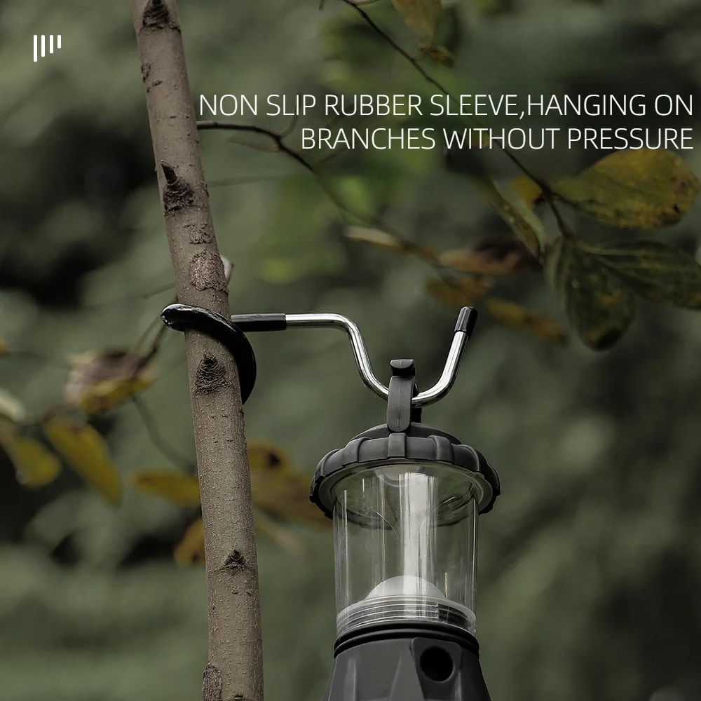 

4pc Outdoor Camping Light Pole Hook Camping S Non-slip Hook Portable Multifunctional Pig Tail Stainless Steel Storage Hook