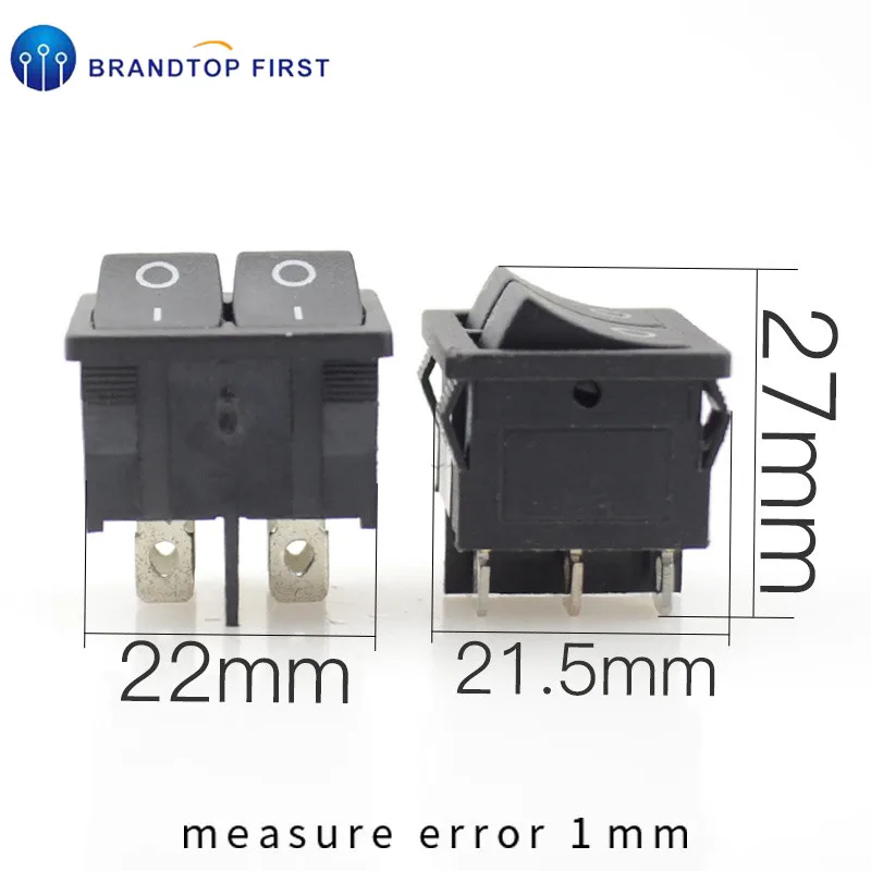 Кулисный переключатель лодочный двойной 4 контакта/6 контактов | Обустройство