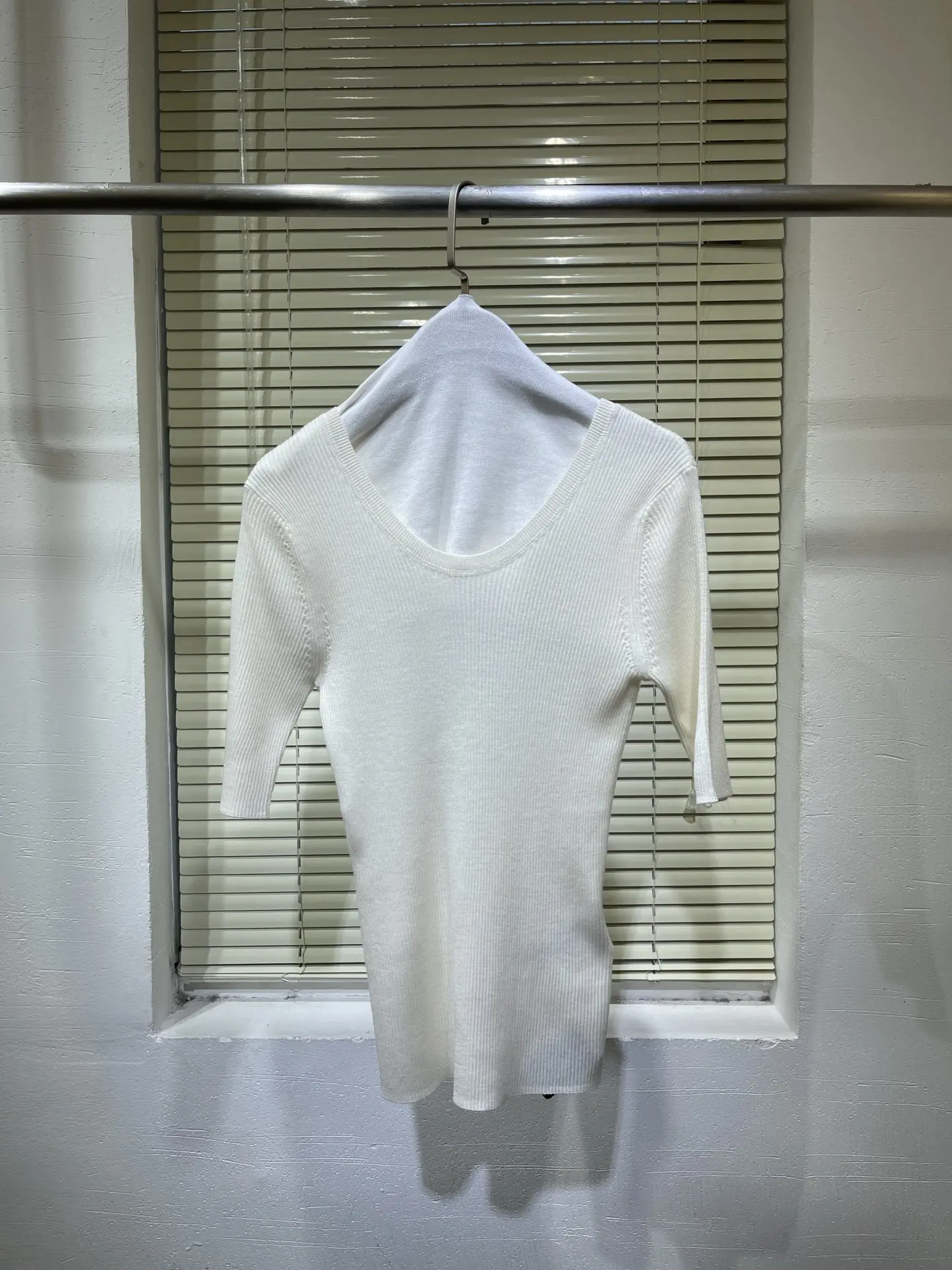 

new women fashion 2021 short-sleeved casual wool back knit sweater 0323