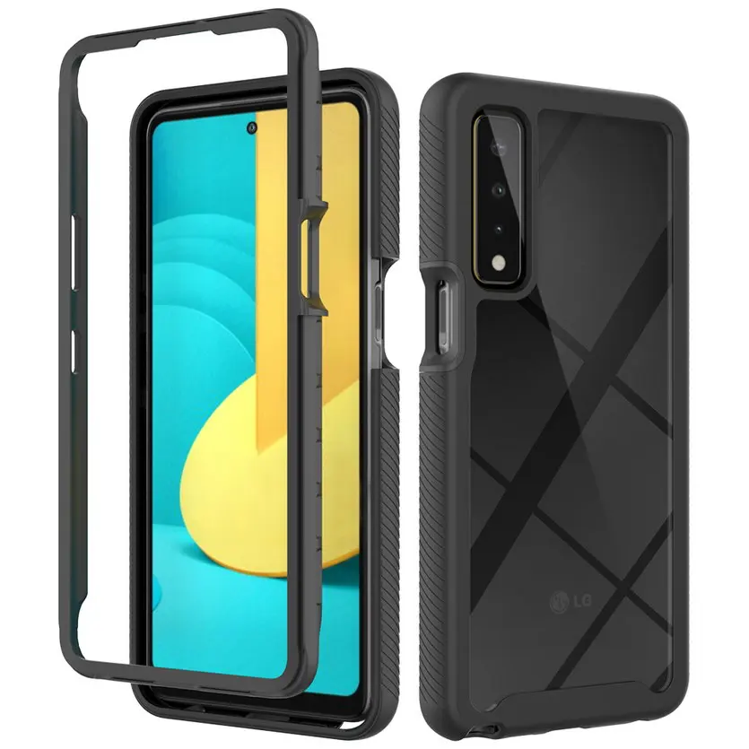 

Double protection case for LG Stylo 7 5G K22 + Case LG K52 92 K40S Hybrid Hard Phone Cover Fundas for LG Velvet G8X ThinQ V50s