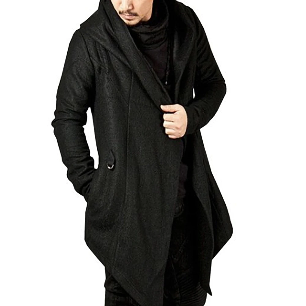 Осенне зимнее мужское шерстяное пальто в британском стиле новый дизайн кардиган