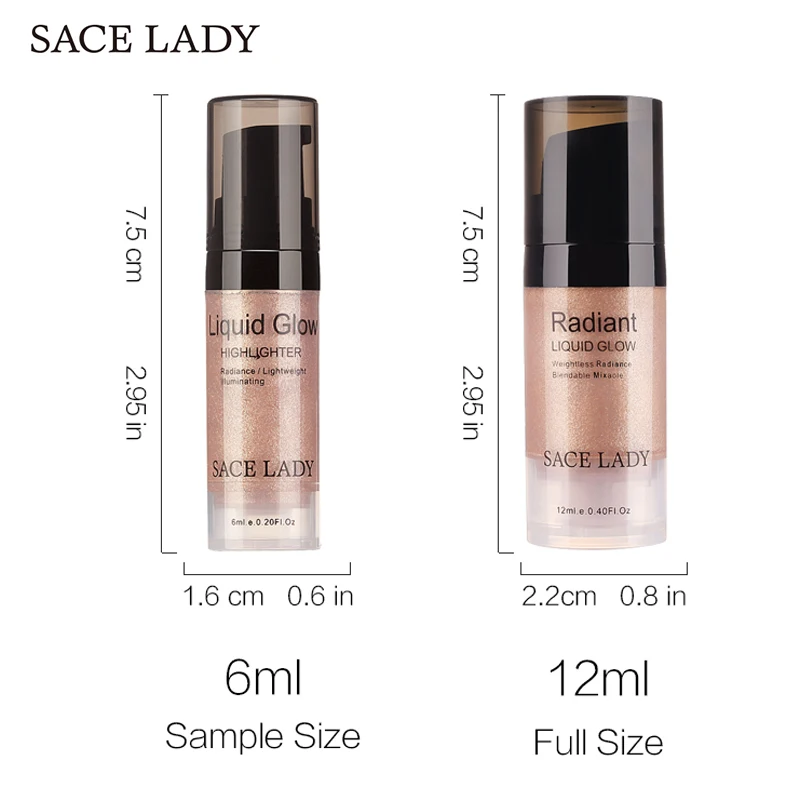 SACE LADY крем-Хайлайтер для лица жидкий осветитель макияж мерцающий набор для макияжа Жидкий блеск для лица брендовая косметика