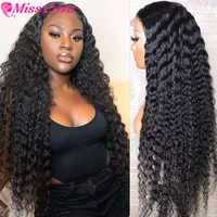 28 30 inch deep wave wigs for black women remy brazilian human hair wigs hd t part lace frontal wigs 5x5 closure wig deep wave