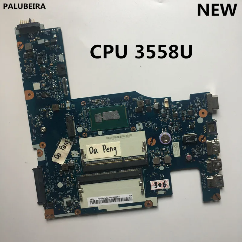 PALUBEIRA 100% NEW ACLU1/ ACLU2 UMA NM-A272 LAPTOP MOTHERBOARD FOR LENOVO G50-70 Z50-70 ONBOARD PROCESSOR 3558U SR1E8 | Компьютеры и