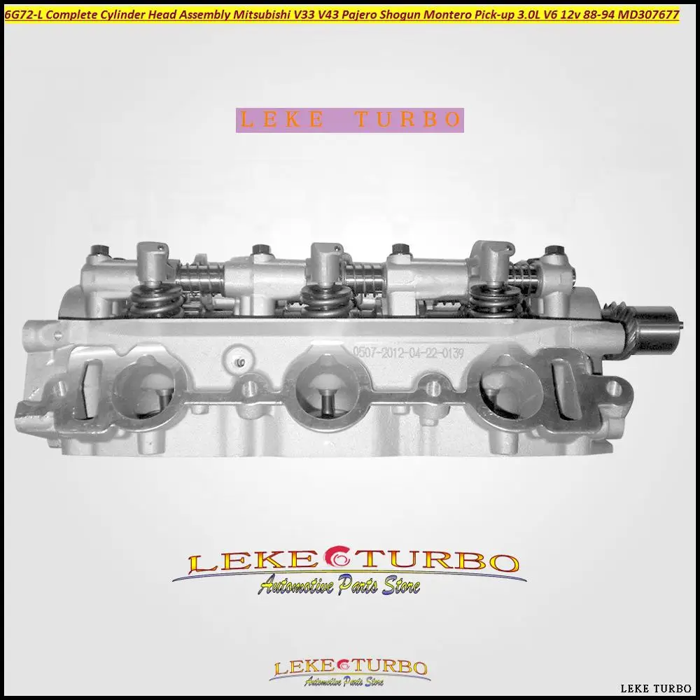 6G72 головки цилиндров в полной сборке сборе для Mitsubishi V33 V43 Pajero Shogun Montero Pick up 3.0L V6 12v