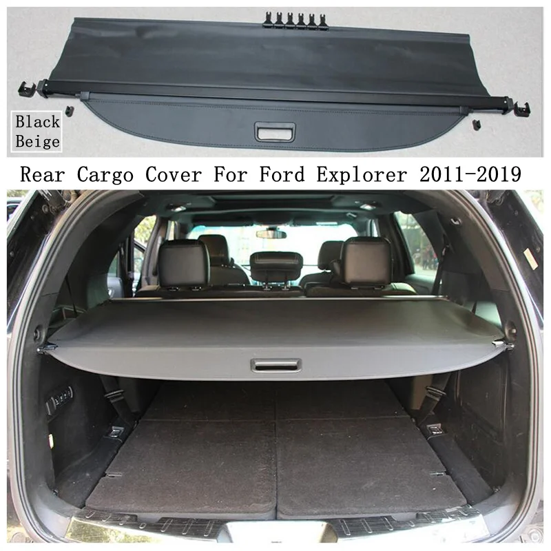 

Задняя крышка для груза Ford Explorer 2011-2019, защитный экран для багажника, защитный козырек, автомобильные аксессуары