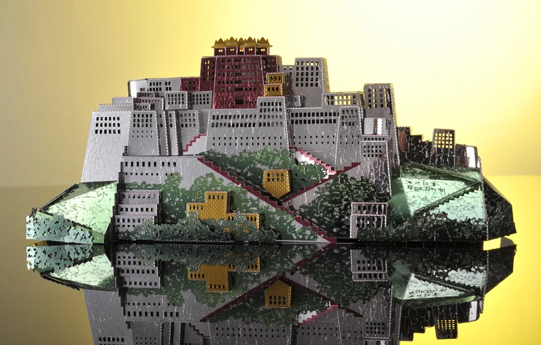 ММЗ модель Microworld 3D металлическая головоломка Potala Дворцовое здание DIY Сборная модель наборы сборные головоломки игрушки для взрослых подарок