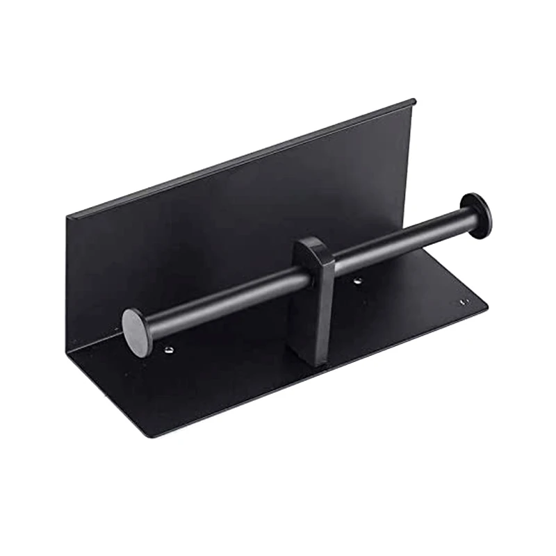 

Toilet Paper Holder with Shelf, 304 Stainless Steel Double Toilet Rolls Tissue Holder for Bathroom, with Phone Tray