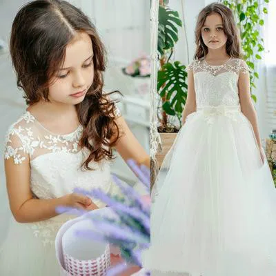 Дешевое детское платье кружевное шелковое газовое для девочек юбка принцессы