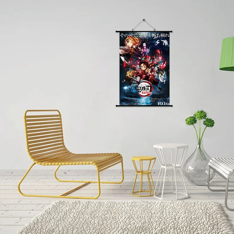 Японский аниме картины плакат стена прокрутки лезвие демонического уничтожения