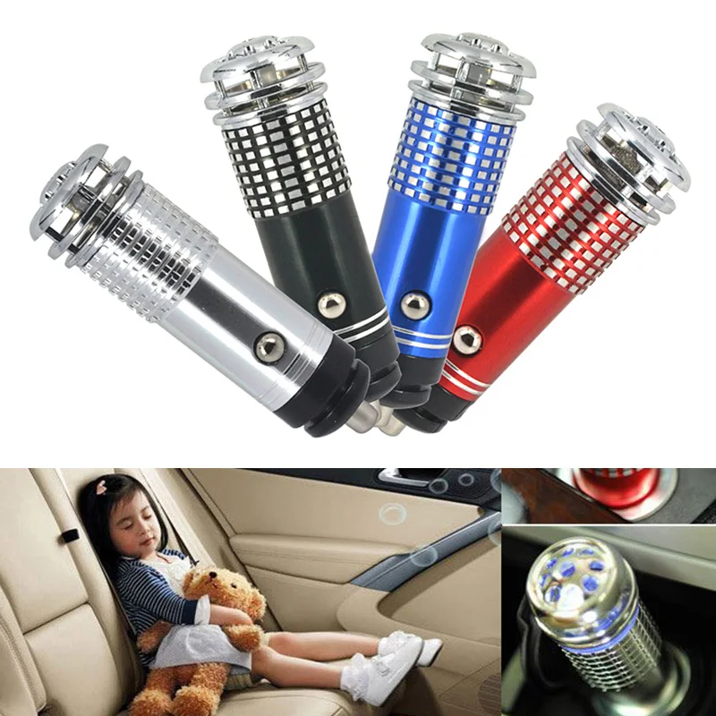 

Small Car Air Purifier 12V Mini Auto Car Fresh Air anion Ionic Purifier Oxygen Bar Ozone Ionizer cleaner Vehicle Air Freshener