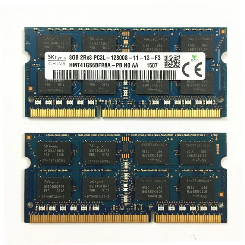SK hynix ddr3 ОЗУ 8 Гб 1600 МГц памяти ноутбука 2Rx8 PC3L 12800S 11 DDR3 4 может использоваться как