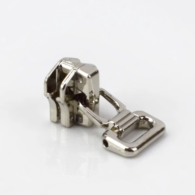 10/30/50pcs 5# Zipper Head Auto Lock Zipper Sliders for Metal Zipper Repair Kits DIY Sewing Accessories G3-3 - Цвет: silver