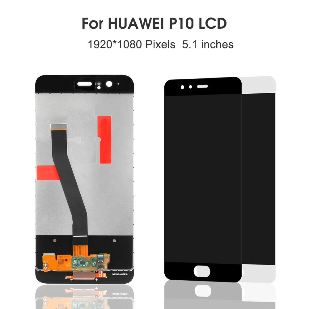 5 1 ''P10 LCD для HUAWEI P10 дисплей сенсорный экран с рамкой Замена VTR L09 L10 ЖК