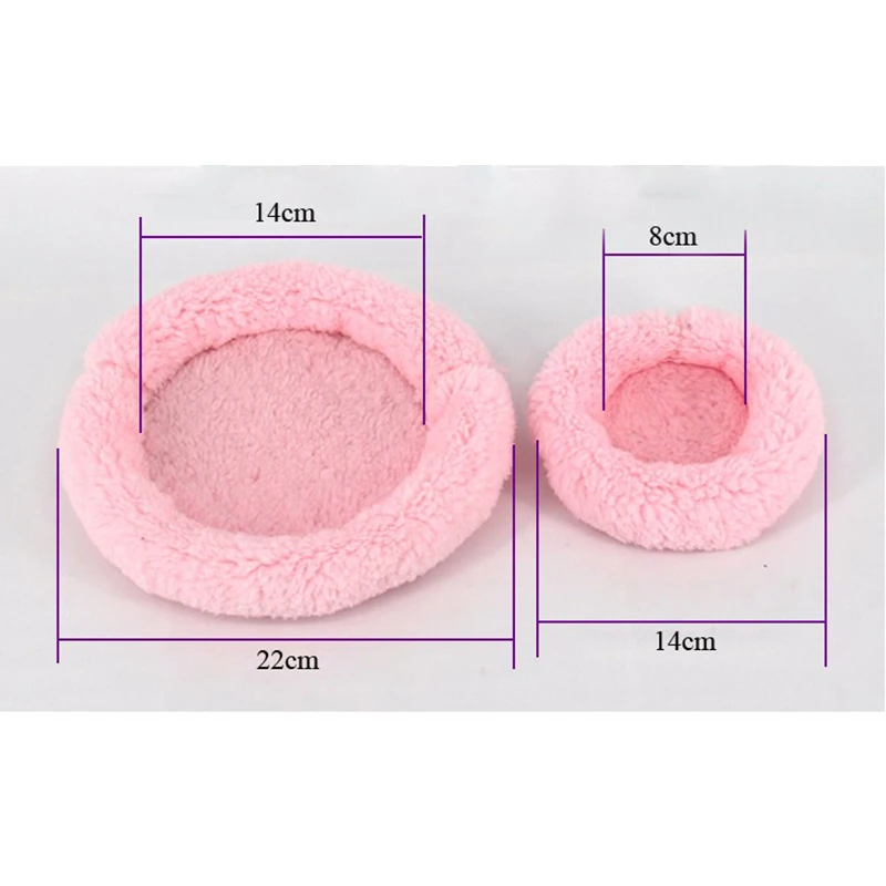 New Cute Circular Soft Fleece Pet Guinea Pig Winter Warm Animal Mat Sleeping Bed |