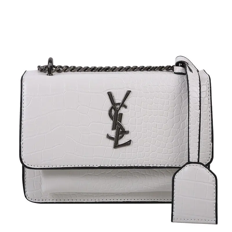 

One-shoulder bag women's bag 2021 new chain sloping one-shoulder small square bag multi-layer flip bag atmosphere
