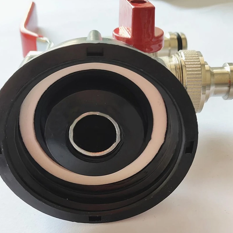 

Double Tap IBC Adapter Garden Water Tank Connector Rainwater Tank Adapter Fitting for Home Garden Water Connectors