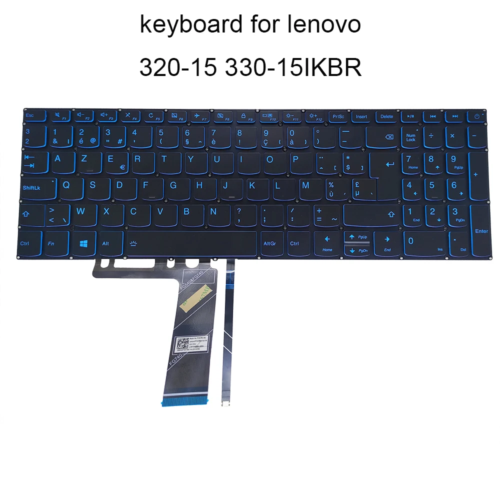 Belga para Lenovo Teclado Retroiluminado Ideapad 15abr 330 15ikbr 320-17ikb 320-15 be Bélgica Computadores Sn20t04709 320 15ikb