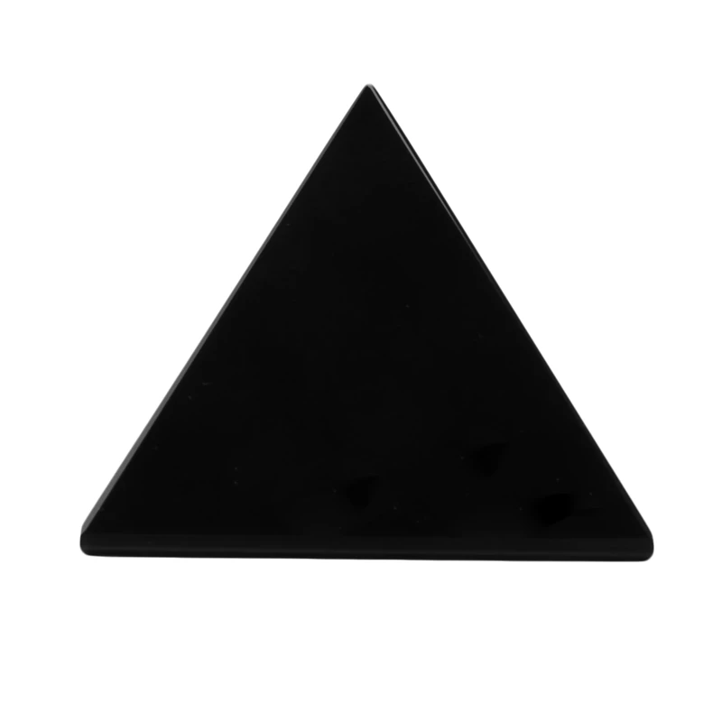 50Mm Natural Obsidian Quartz Crystals Pyramid Healing Crystal For Crafts Lustrous Surface Stones And Decoration | Дом и сад