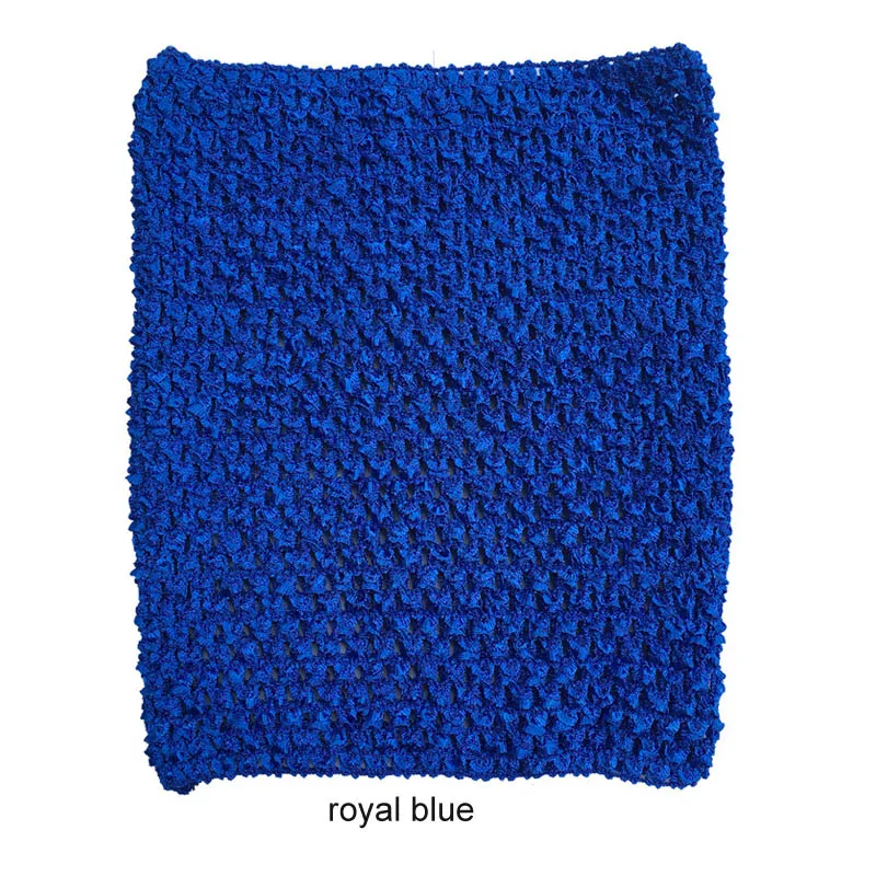 royal blue 20x23 см, топы без пятки, детское платье-пачка с обмоткой на груди, товары для рукоделия, 9 дюймов, эластичное вязаное крючком, вязанное крючком сырье, аксессуары - Цвет: royal blue