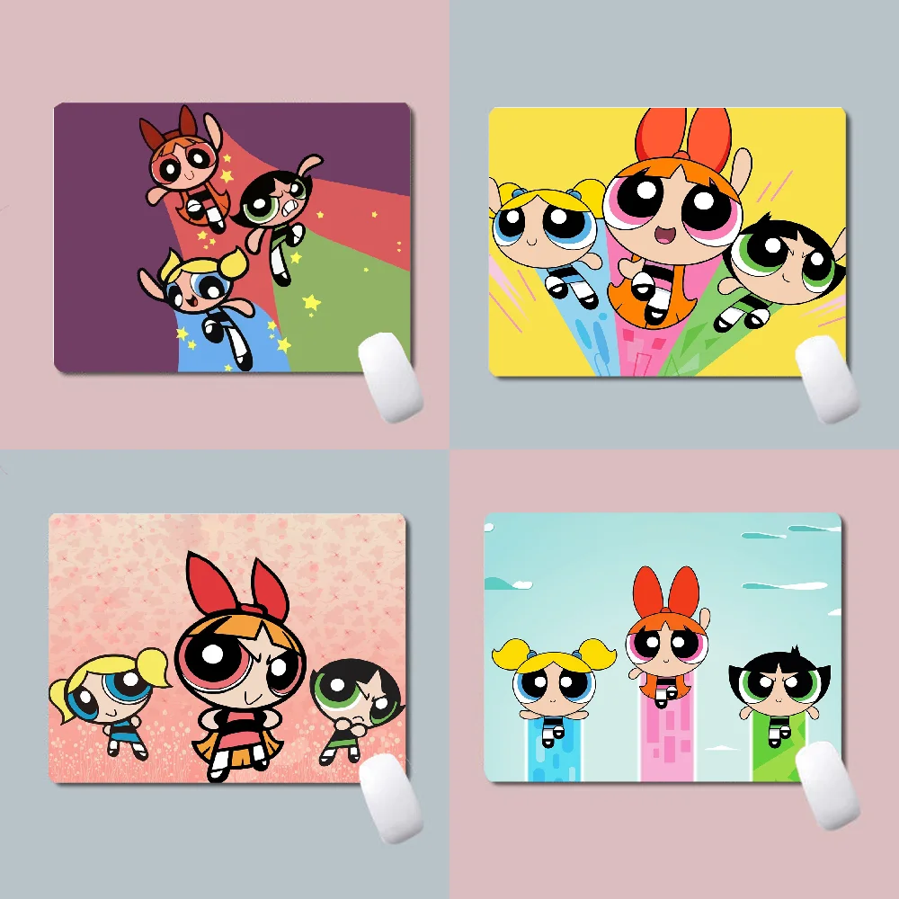 

Powerpuffs and Girl Cartoon Gaming Mouse Pad PC Mousepad Game Pad Cartoon Rubber Mouse Pad Office Keyboard Pad