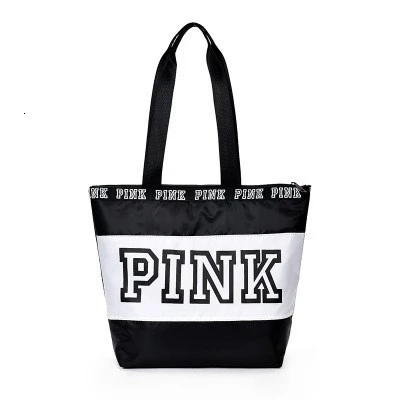 F style black Новые женские дорожные сумки, органайзер, розовая Женская спортивная сумка для фитнеса, нейлоновая Мужская спортивная сумка, водонепроницаемая сумка на плечо, сумки для багажа - Цвет: F style black