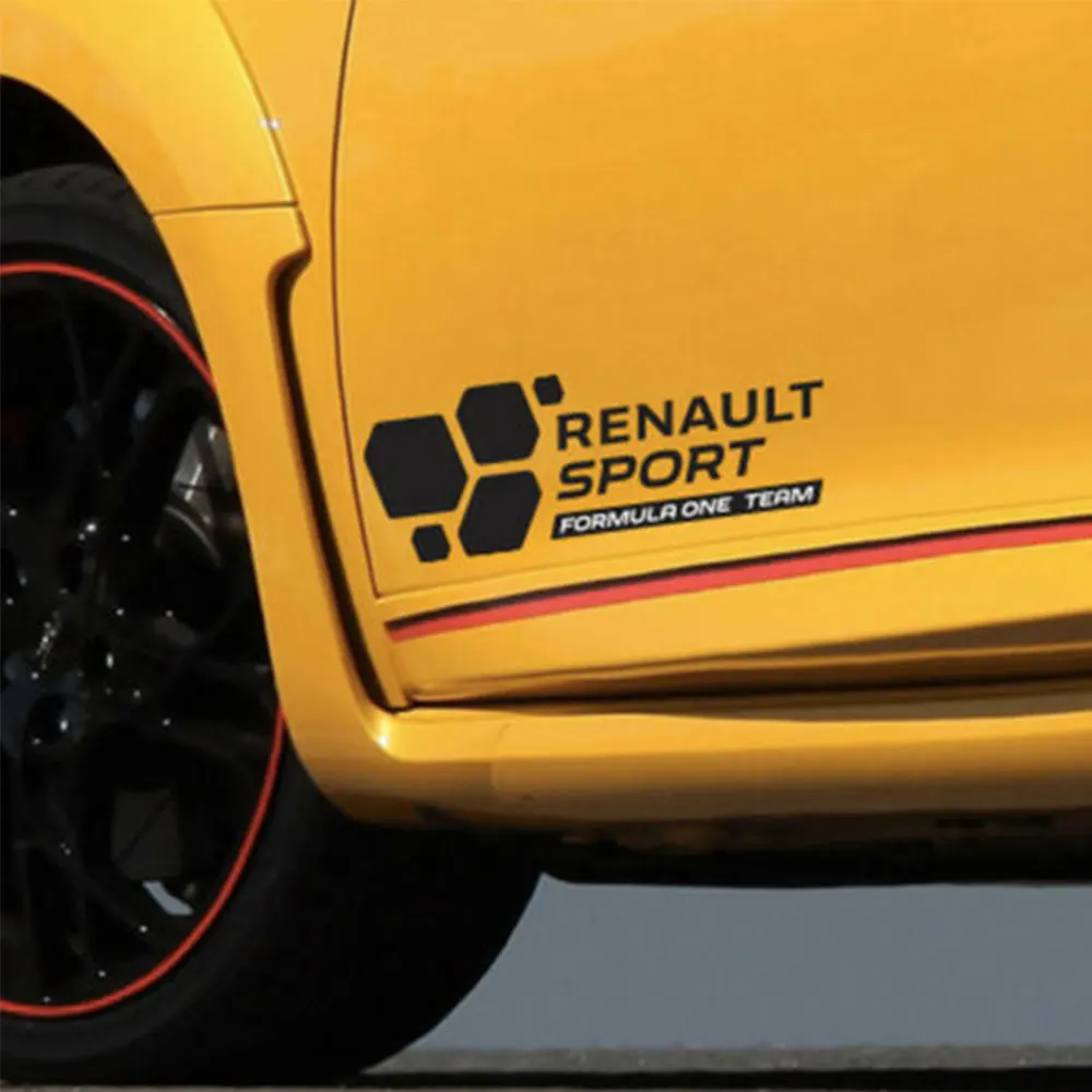 2 шт Renault Sport Formula One Team F1 Наклейка autocollante Clio Megane
