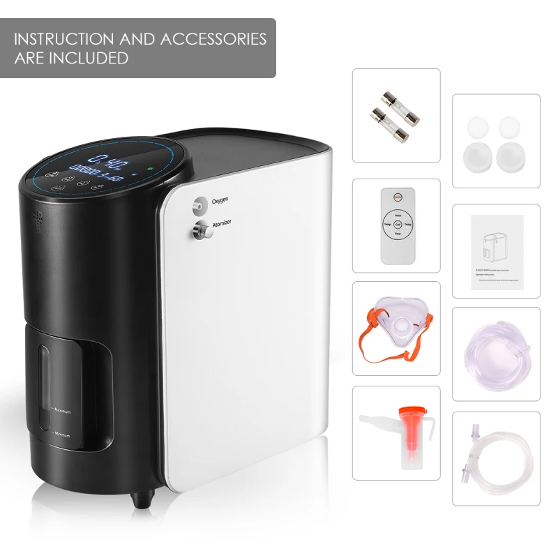 

AUPORO 93% High Concentration Oxygen Concentrator 1-7L Household Oxygen Machine Elderly Oxygen Machine 220V/110V