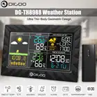Метеостанция DIGOO DG-TH8988 с цветным ЖК-дисплеем, наружный Дистанционный датчик температуры, влажности, будильник, определение времени восхода и заката, календарь