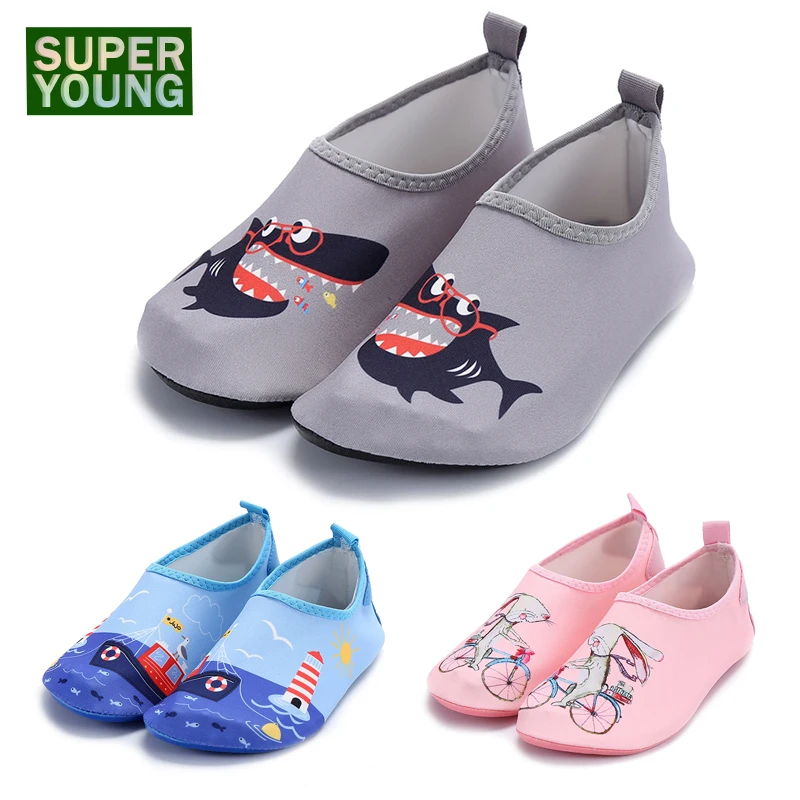 Детские носки для купания с рисунком акулы мальчиков и девочек водные виды