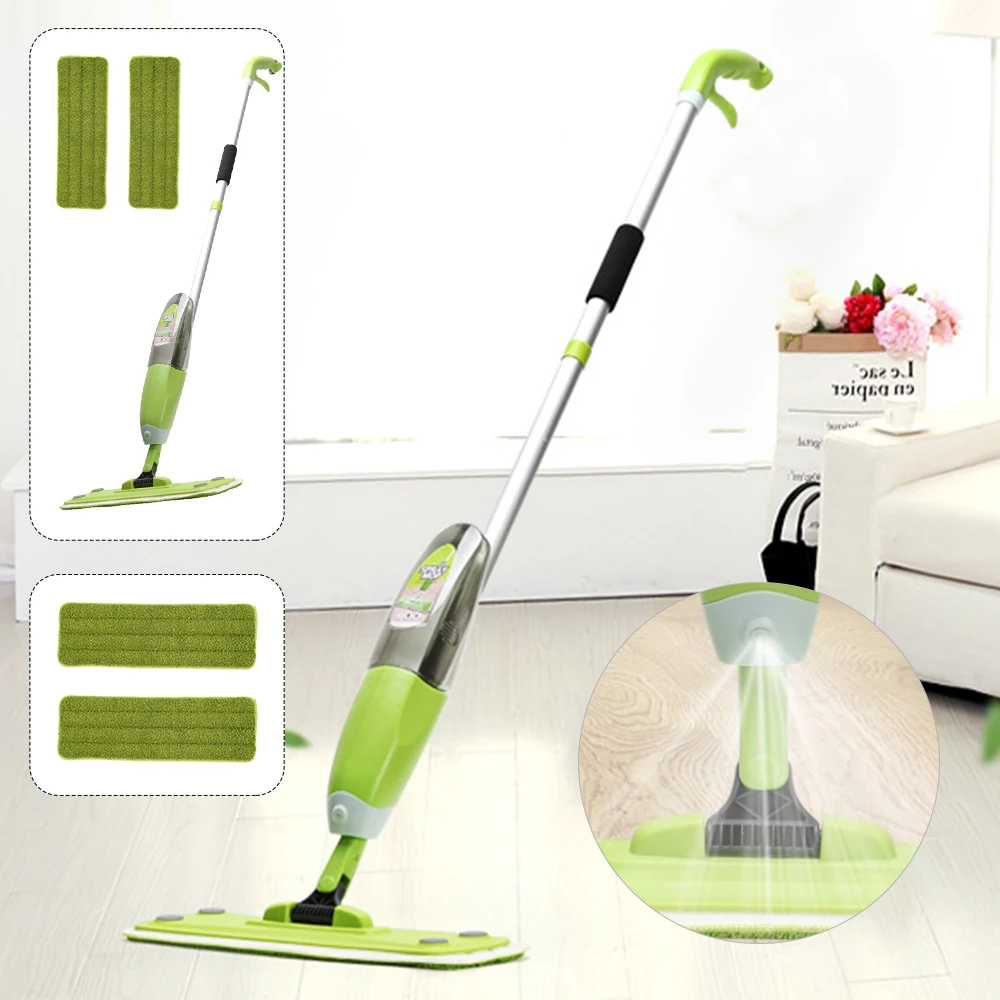 

360 Degree Manual Spray Mop Microfiber Pads Lazy Mop Reusable Cleaning Tools Nettoyage Maison Household Cleaning Tools DA60TB