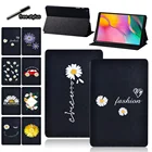 Чехол для планшета Samsung Galaxy Tab S6 LiteTab S4S5eTab S7Tab S6, защитный чехол с принтом маленькой маргаритки + стилус