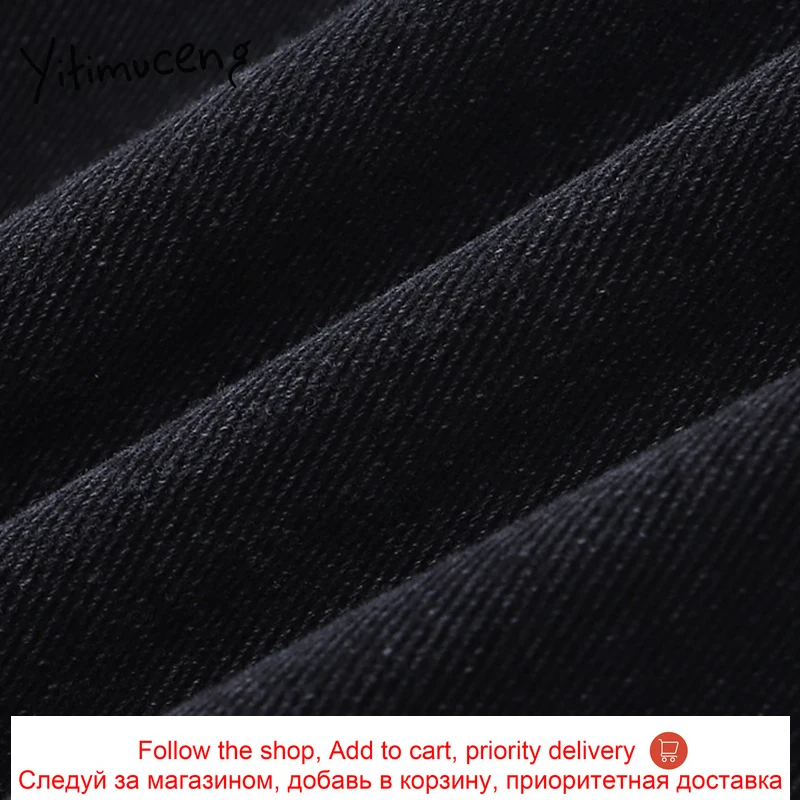 

Yitimuceng Straight Jeans for Women Full Length Denim Wide Leg Pants Fashion Vintage High Waisted Streetwear Comfortable Clothes