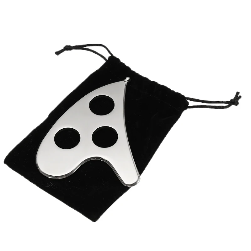 

Нержавеющая сталь соскабливающая доска тела гуаша скребок Массажная пластина для боли в спине, массажные релаксирующие средство для ухода...