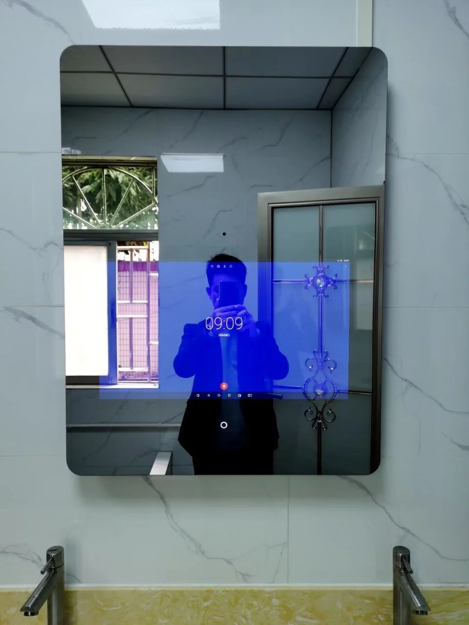 

AI intelligent dring mirror hand washing table LCD mirror advertising hine micr mirror fitn system
