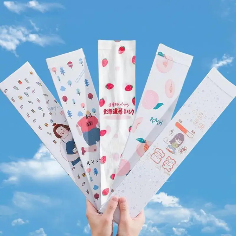 

1pcs Summer Arm Sleeves Sun UV Protection Ice Cool Arm Driving Cycling Warmers Women Cover Climbing For Men Fishing Running A0Y1