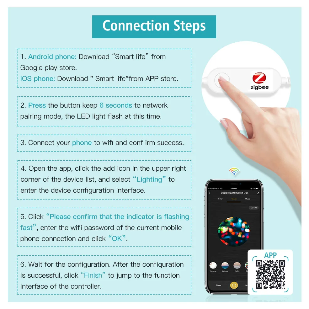 Контроллер Zigbee светильник Strip USB DC12V-24V RGB RGBW RGBWW Tuya Wifi Smart Dimmer Mini Controller Поддержка Google