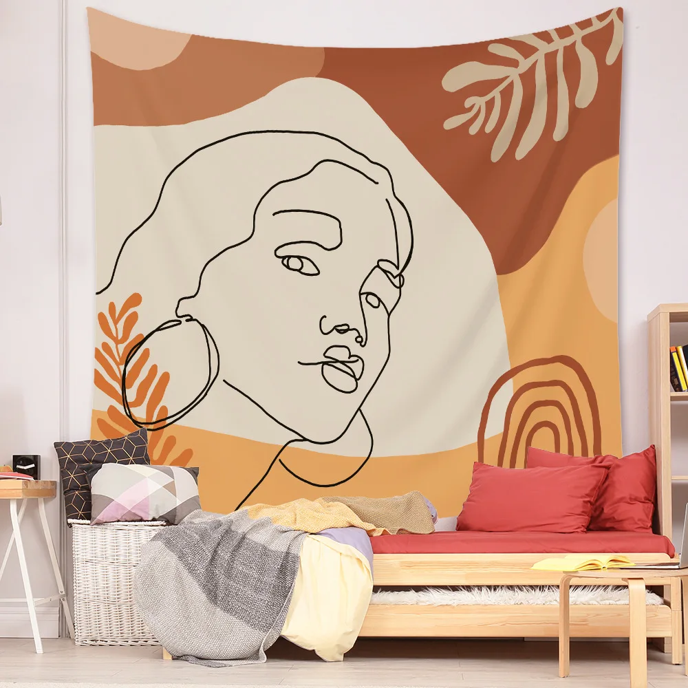 Настенный гобелен 3 шт. небольшой свежий цвет Моранди занавески для дома гостиной