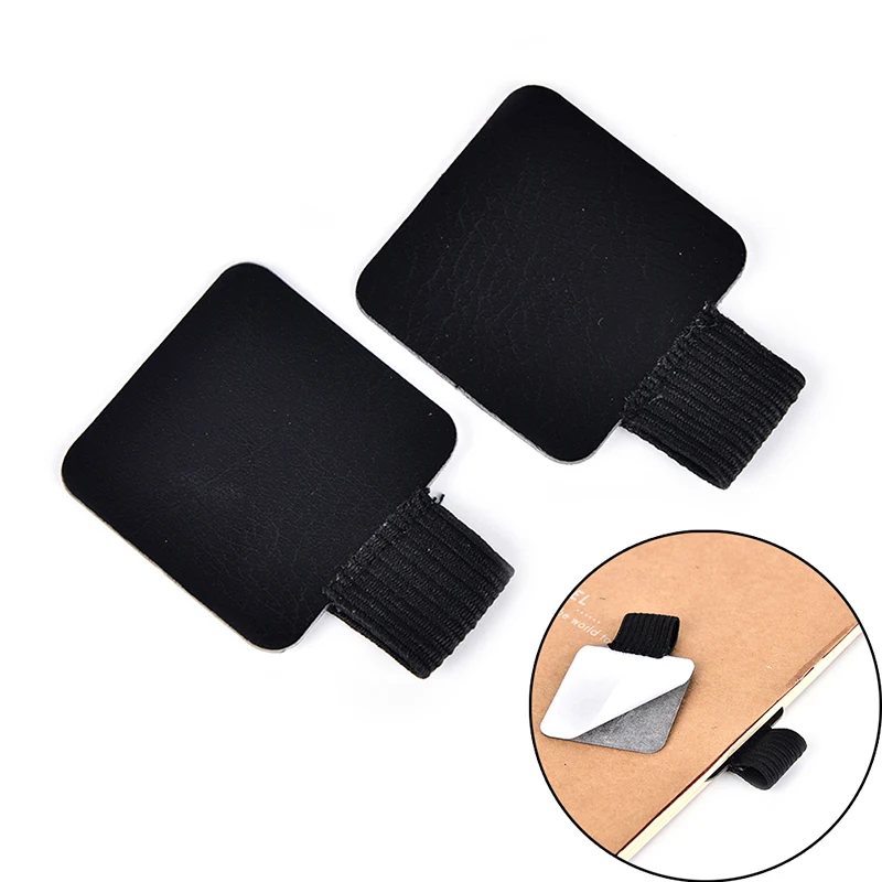 

1PC Self-adhesive PU Leather Pen Holder Clip Pen Traveler Notebook Diary Fittings