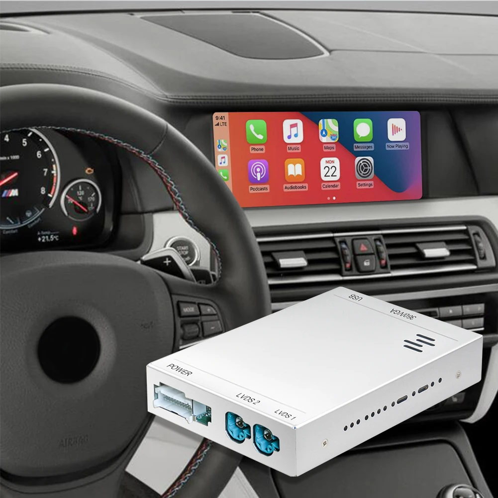 

GPS Navigation Support Knob Control Video Interface with RCA USB Input for BMW NBT EVO with OEM Touch Screen 17-18