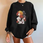 Женский свитшот Seeyoushy с рисунком аниме Обещанный невевер, Топ с длинным рукавом и спущенными плечами, повседневные модные пуловеры, Moletom