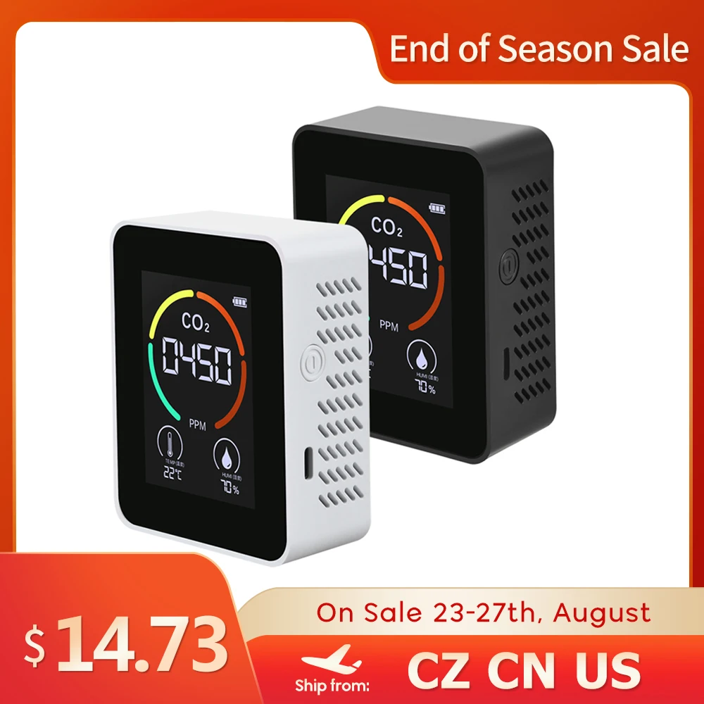 Датчик углекислого газа детектор для контроля воздуха в теплицах складов