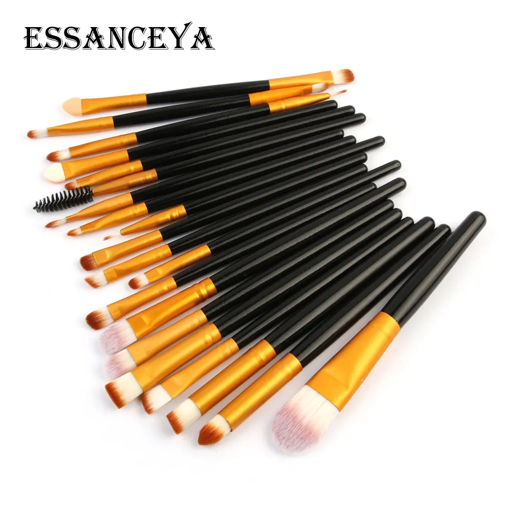 ESSANCEYA набор кистей для макияжа 20 шт. туалетных принадлежностей деревянных + 4
