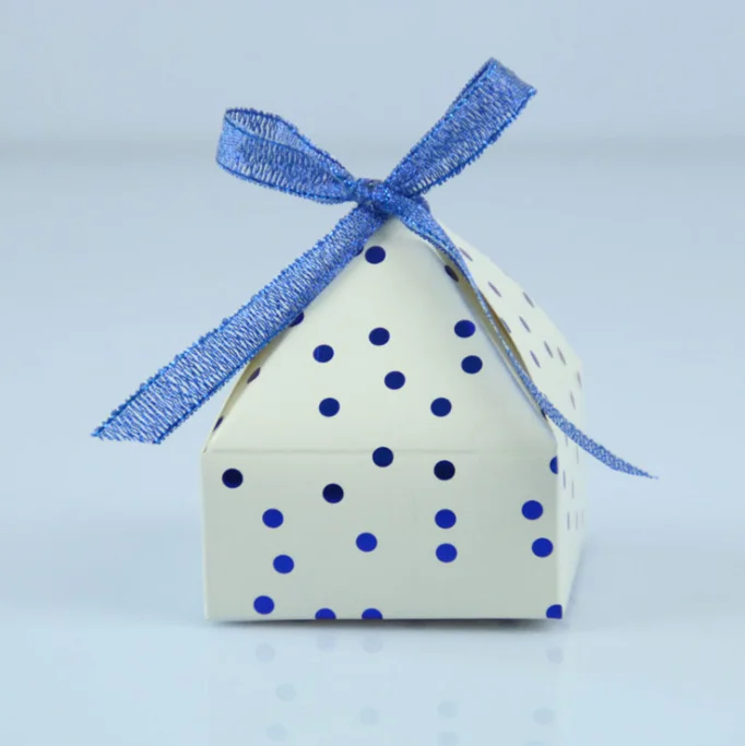 10 шт. модные бронзирующие мини-коробки для конфет в горошек коробка шоколада Baby