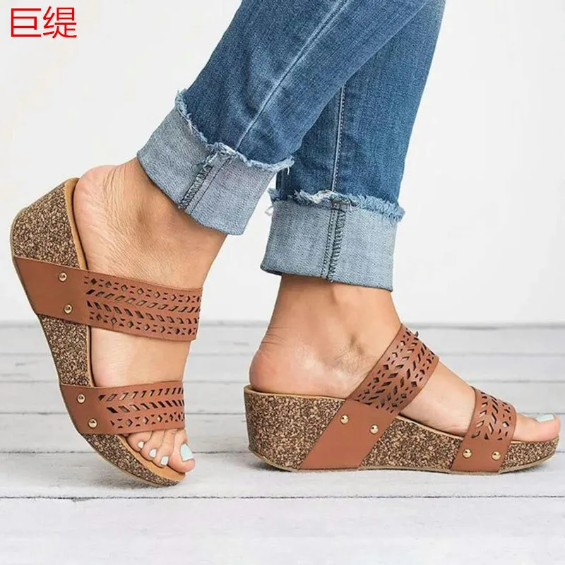 

Women's plus Size Breathable Laser Sandals