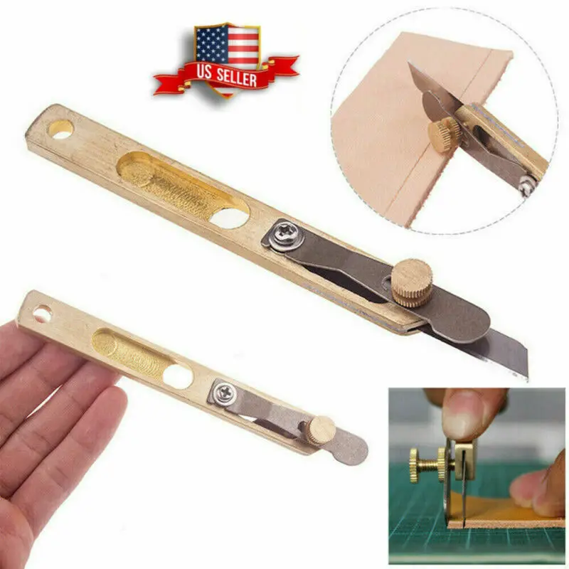 

Incision Leather Cutter Trimming Knife Blade Copper DIY Leather Craft Tool