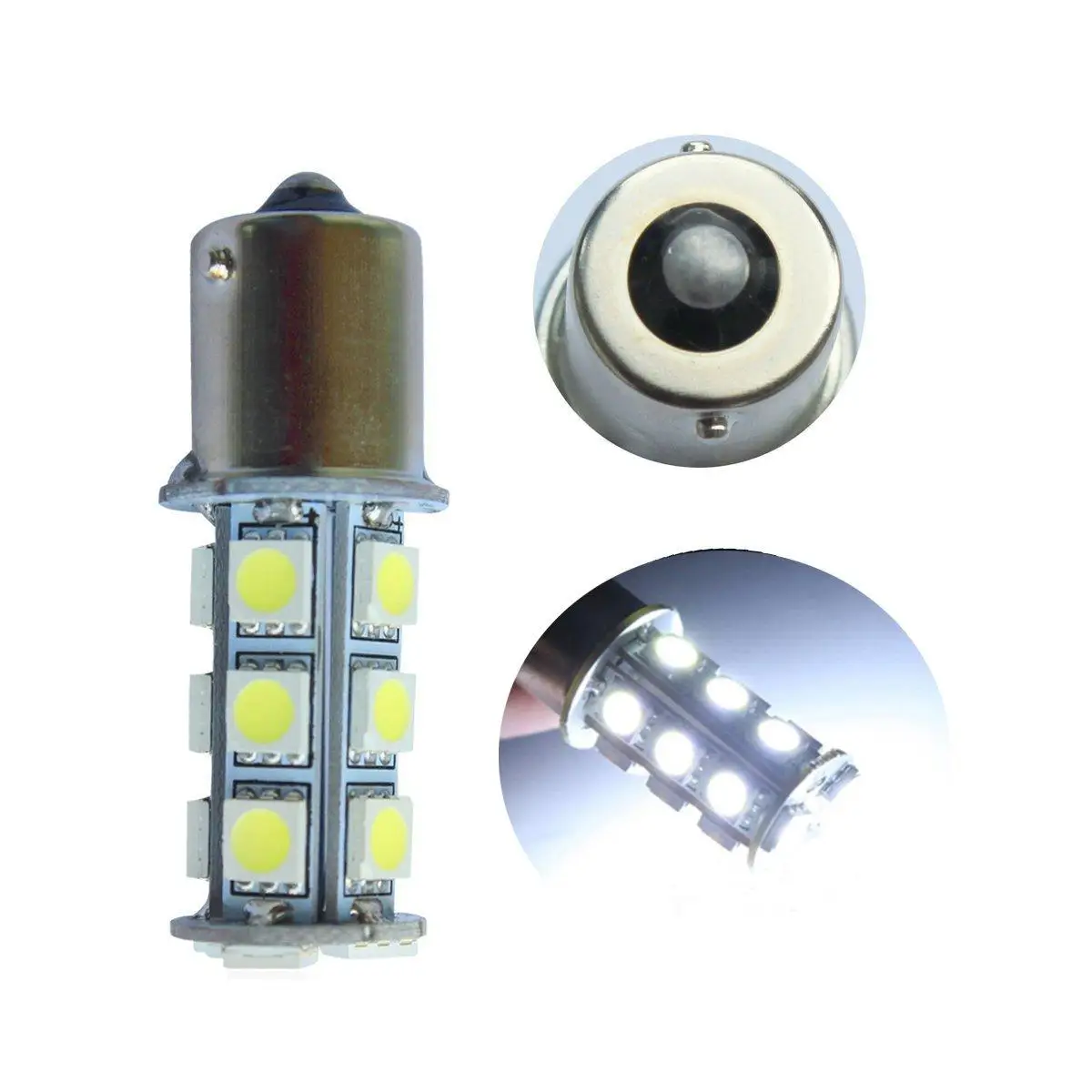 1156 BAU15S PY21W 5050 18 SMD теплый белый переключатель сигнала поворота светодиодные лампы