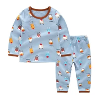 2 9 years kids pajamas sets fashion cartoon print long sleeve shirt pants toddler baby sleepwear boy home wear girl nightclothes